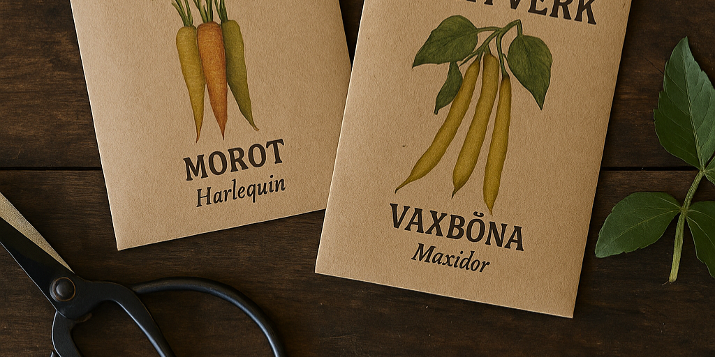 Så mangold, rödbetor, färgglada morötter och bönor i juni – mitt nya odlingstest