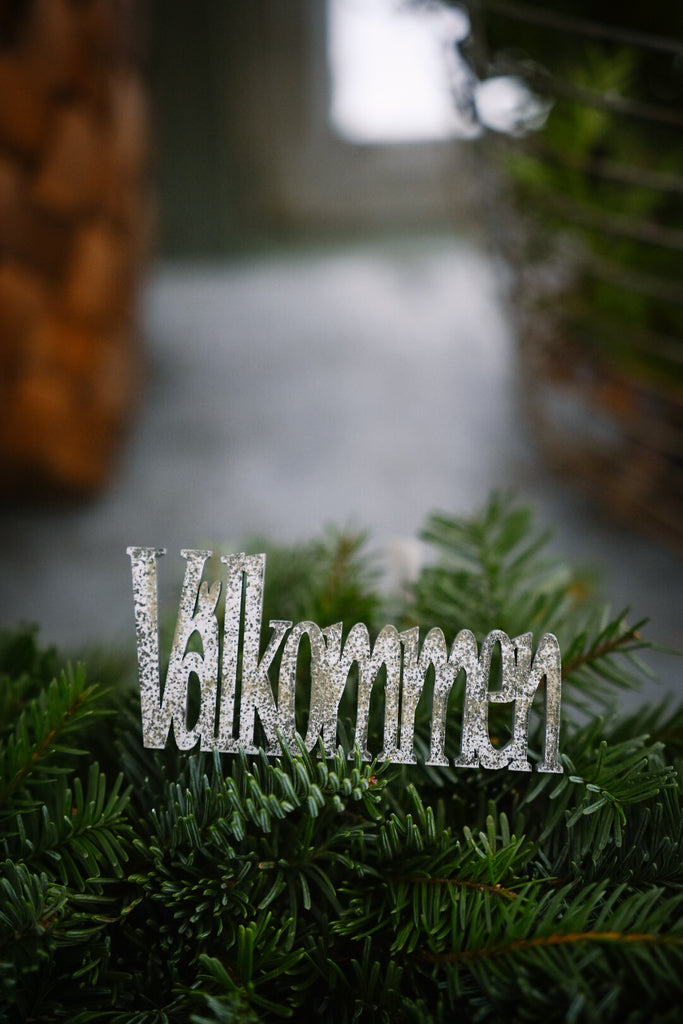 Budskap Välkommen pinne