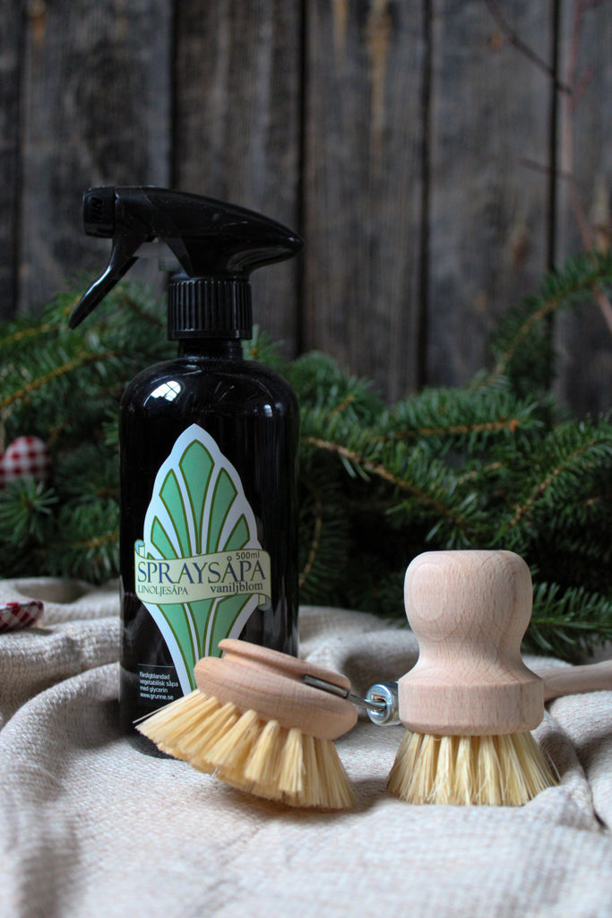 Stadpaket med linoljesapa och borstar