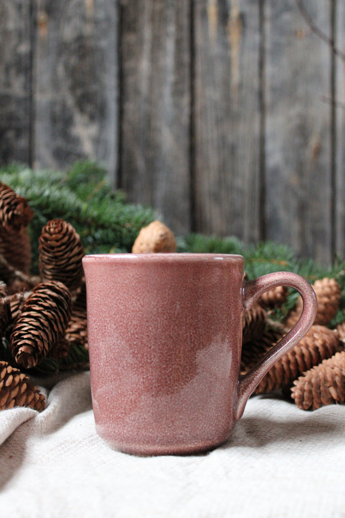 Tekopp stengods plommofärg